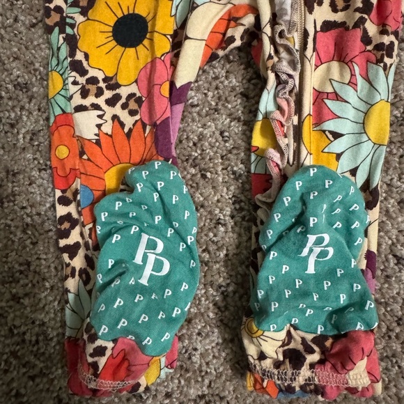 Posh Peanut Moonbeam 18-24 month footie ruffle pajamas - Picture 6 of 10